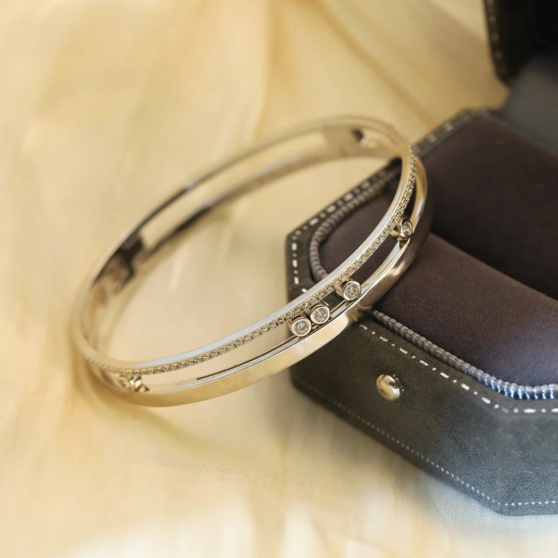 [⭐Novea]Move Romane Diamond Bangle Bracelet