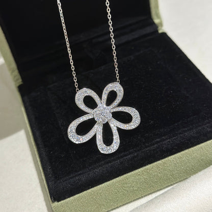 [⭐Novea]FLOWERLACE NECKLACE FULL DIAMONDS
