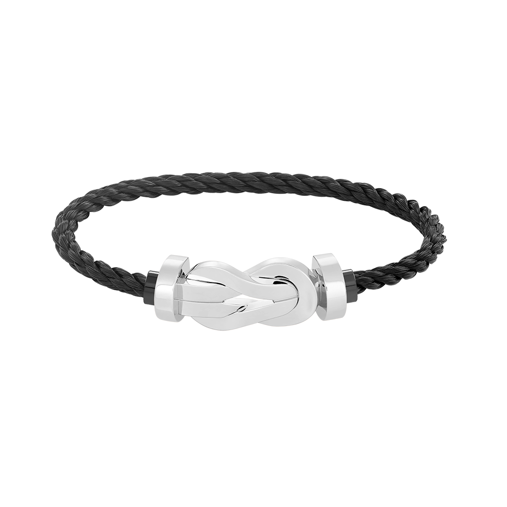 [⭐Novea]CHANCE LARGE 8 FIGURE BUCKLE NO DIAMOND BRACELET SILVER