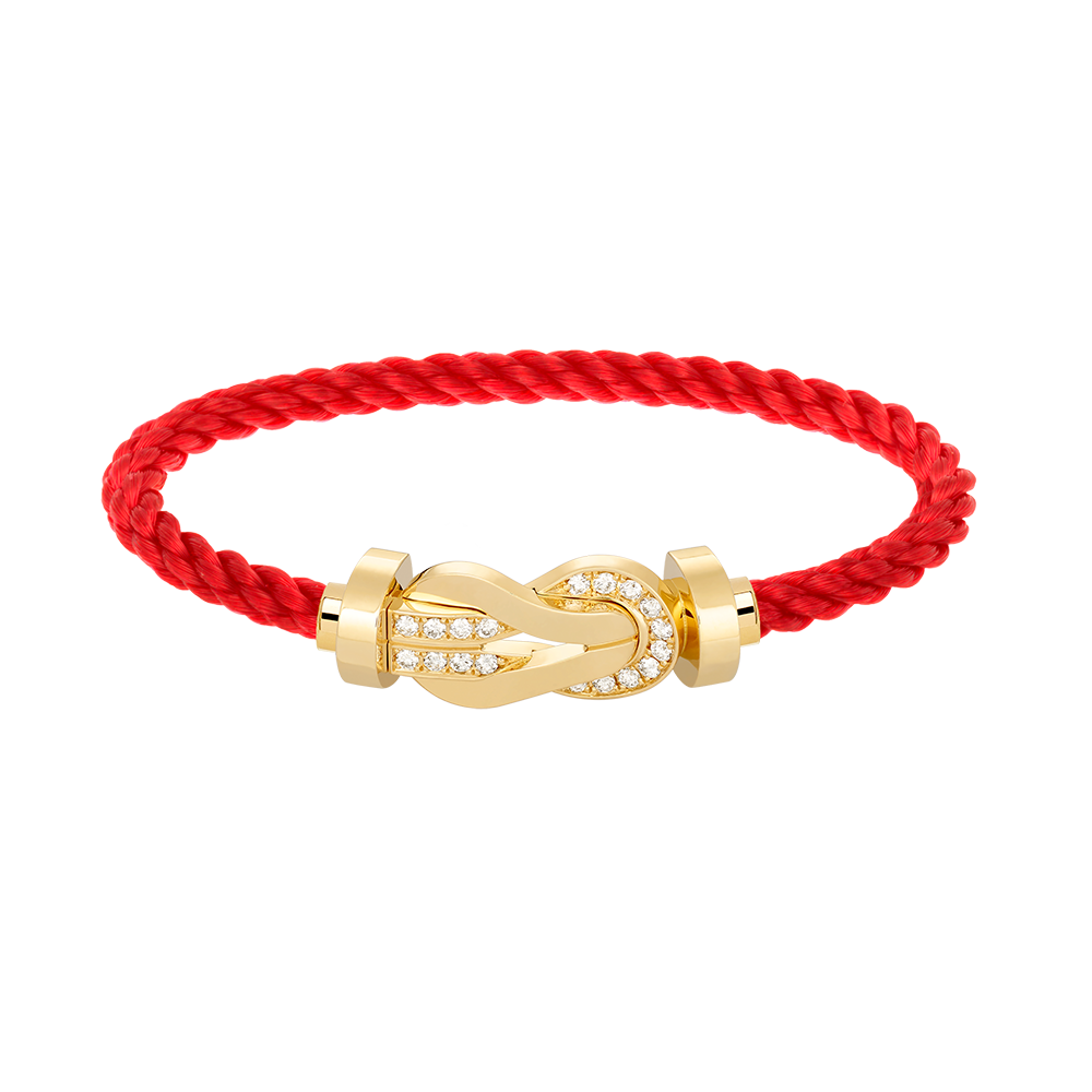 [⭐Novea]CHANCE LARGE 8 FIGURE BUCKLE HALF DIAMOND BRACELET GOLD