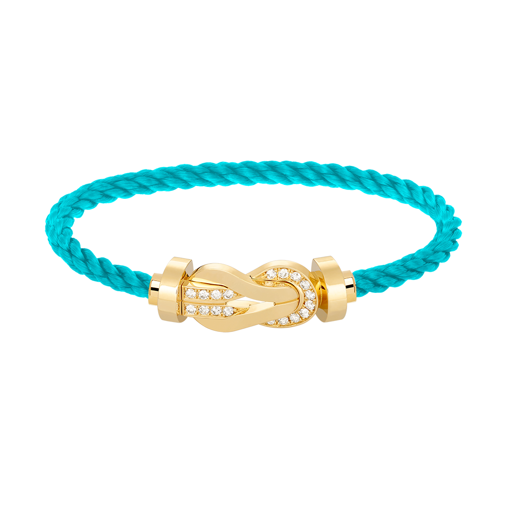 [⭐Novea]CHANCE LARGE 8 FIGURE BUCKLE HALF DIAMOND BRACELET GOLD