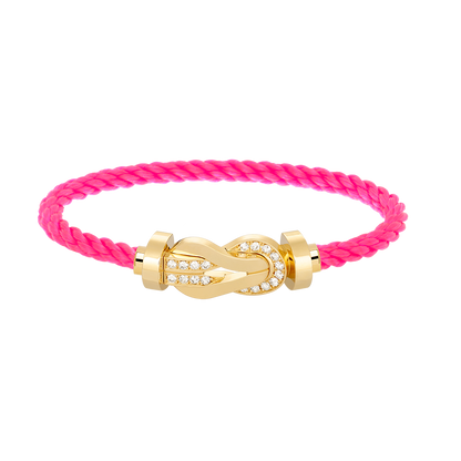 [⭐Novea]CHANCE LARGE 8 FIGURE BUCKLE HALF DIAMOND BRACELET GOLD