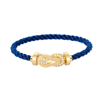 [⭐Novea]CHANCE LARGE 8 FIGURE BUCKLE HALF DIAMOND BRACELET GOLD