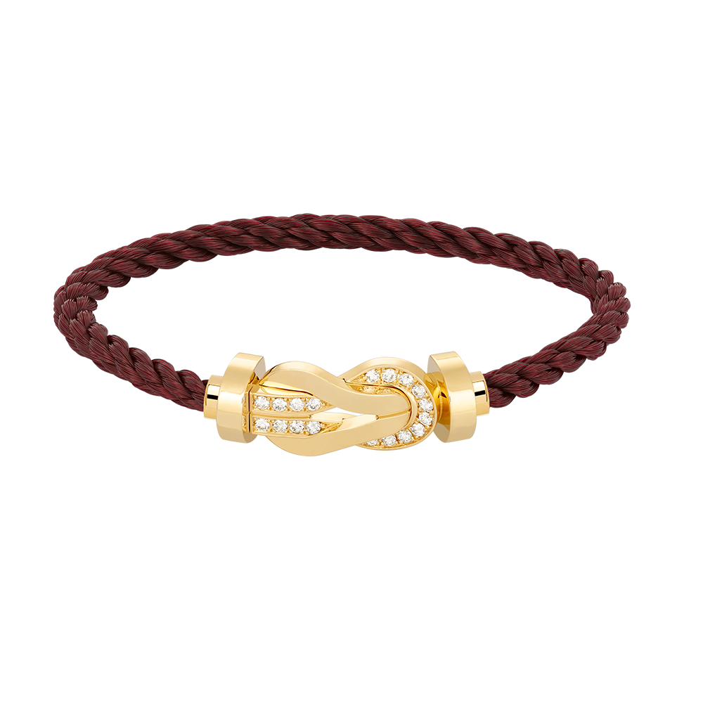 [⭐Novea]CHANCE LARGE 8 FIGURE BUCKLE HALF DIAMOND BRACELET GOLD