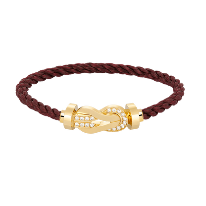 [⭐Novea]CHANCE LARGE 8 FIGURE BUCKLE HALF DIAMOND BRACELET GOLD