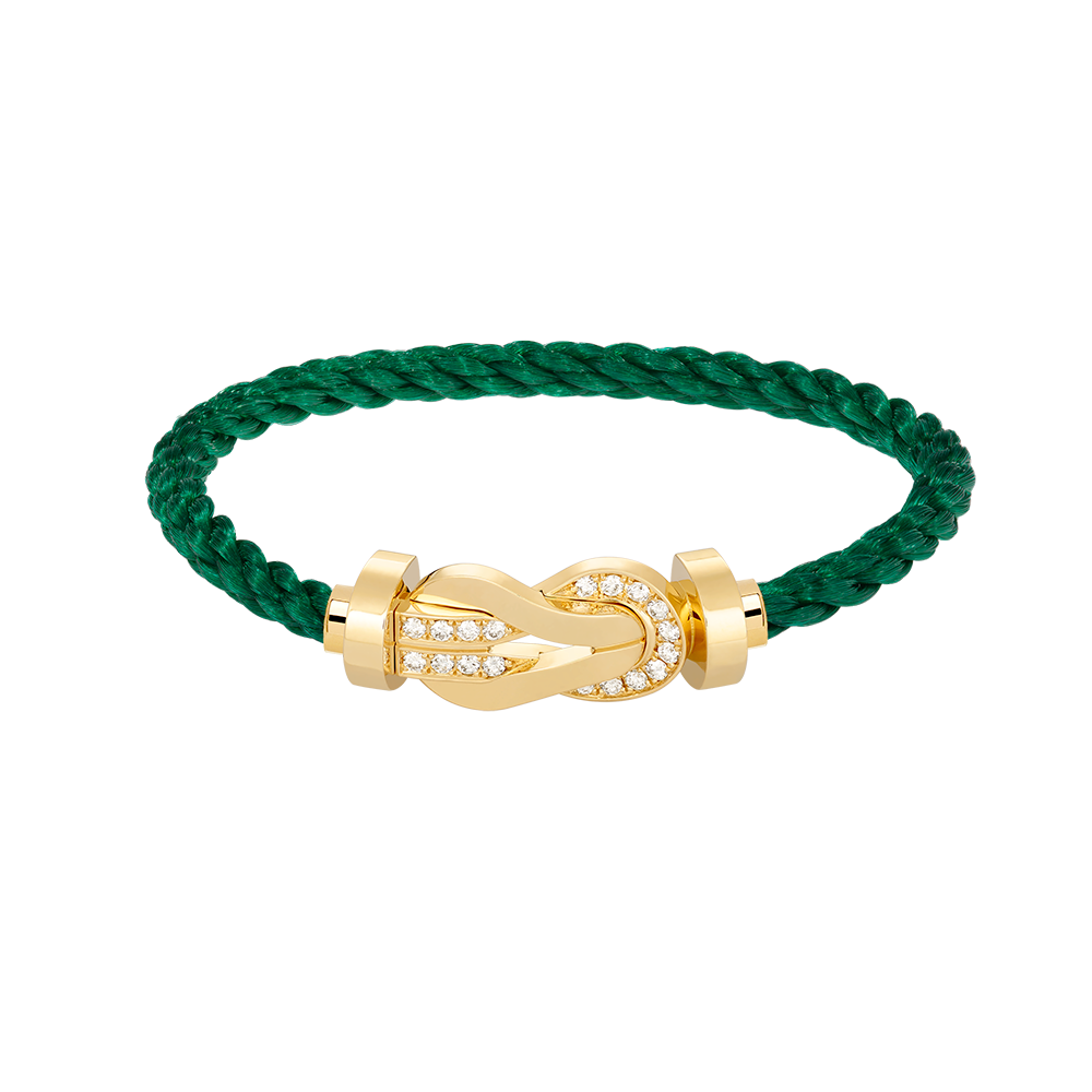 [⭐Novea]CHANCE LARGE 8 FIGURE BUCKLE HALF DIAMOND BRACELET GOLD