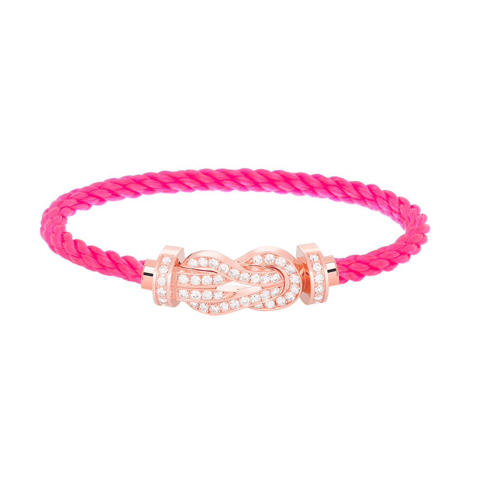 [⭐Novea]CHANCE LARGE 8 FIGURE BUCKLE FULL DIAMOND BRACELET ROSE GOLD