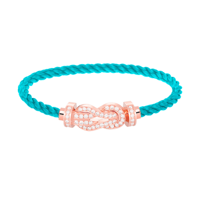 [⭐Novea]CHANCE LARGE 8 FIGURE BUCKLE FULL DIAMOND BRACELET ROSE GOLD