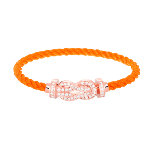 [⭐Novea]CHANCE LARGE 8 FIGURE BUCKLE FULL DIAMOND BRACELET ROSE GOLD