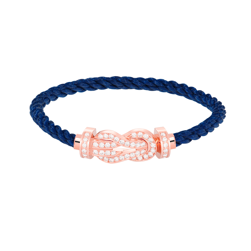[⭐Novea]CHANCE LARGE 8 FIGURE BUCKLE FULL DIAMOND BRACELET ROSE GOLD