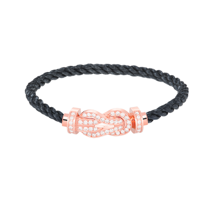 [⭐Novea]CHANCE LARGE 8 FIGURE BUCKLE FULL DIAMOND BRACELET ROSE GOLD
