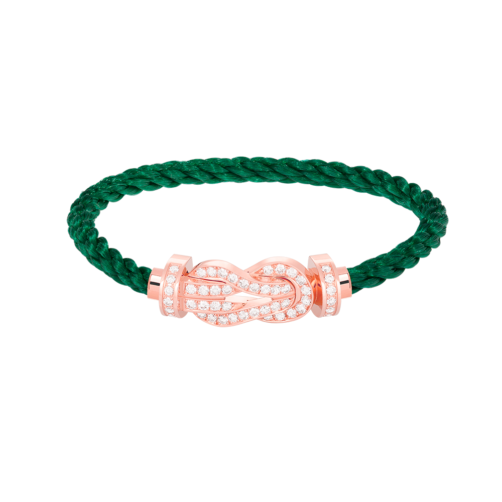 [⭐Novea]CHANCE LARGE 8 FIGURE BUCKLE FULL DIAMOND BRACELET ROSE GOLD