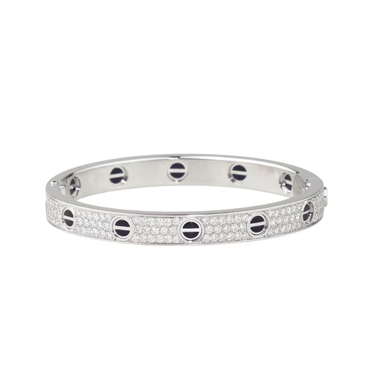 [⭐Novea]LOVE BRACELET 6.1MM DIAMOND-PAVED CERAMIC