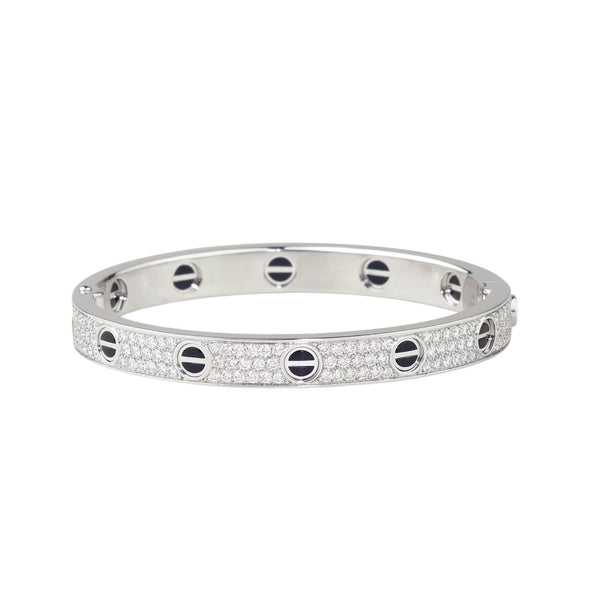 [⭐Novea]LOVE BRACELET 6.1MM DIAMOND-PAVED CERAMIC