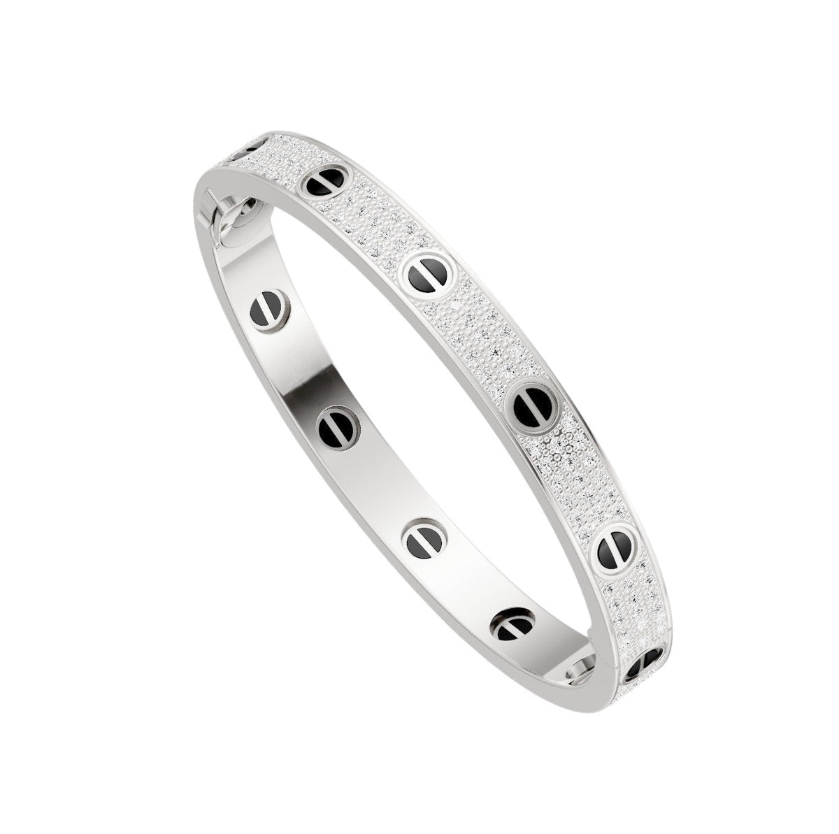 [⭐Novea]LOVE BRACELET 6.1MM DIAMOND-PAVED CERAMIC