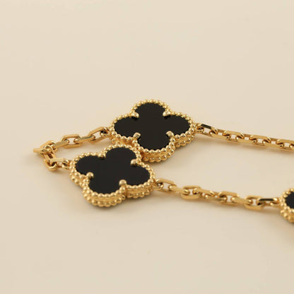 [⭐Novea] CLOVER 5 MOTIF ONYXS BRACELET COLLECTION