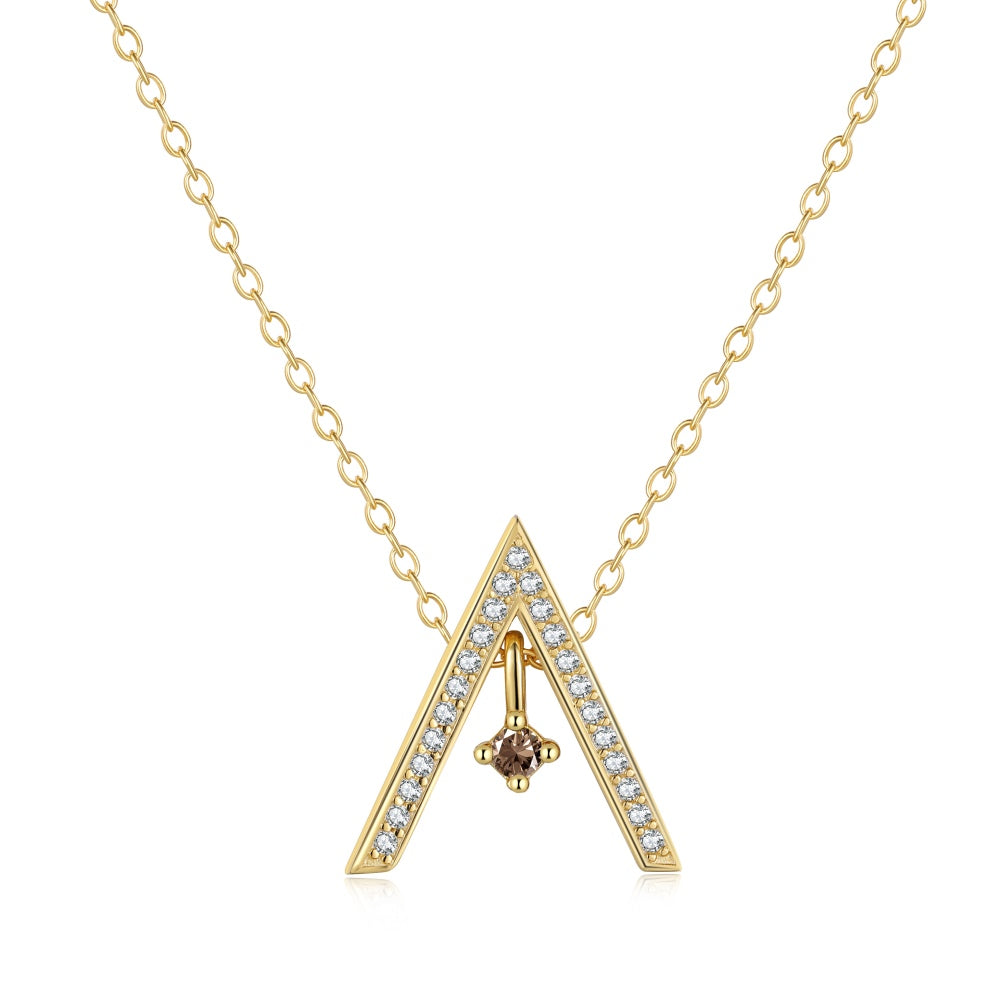 [Lucky Jewelry]Luckyling "A" Shape Necklace