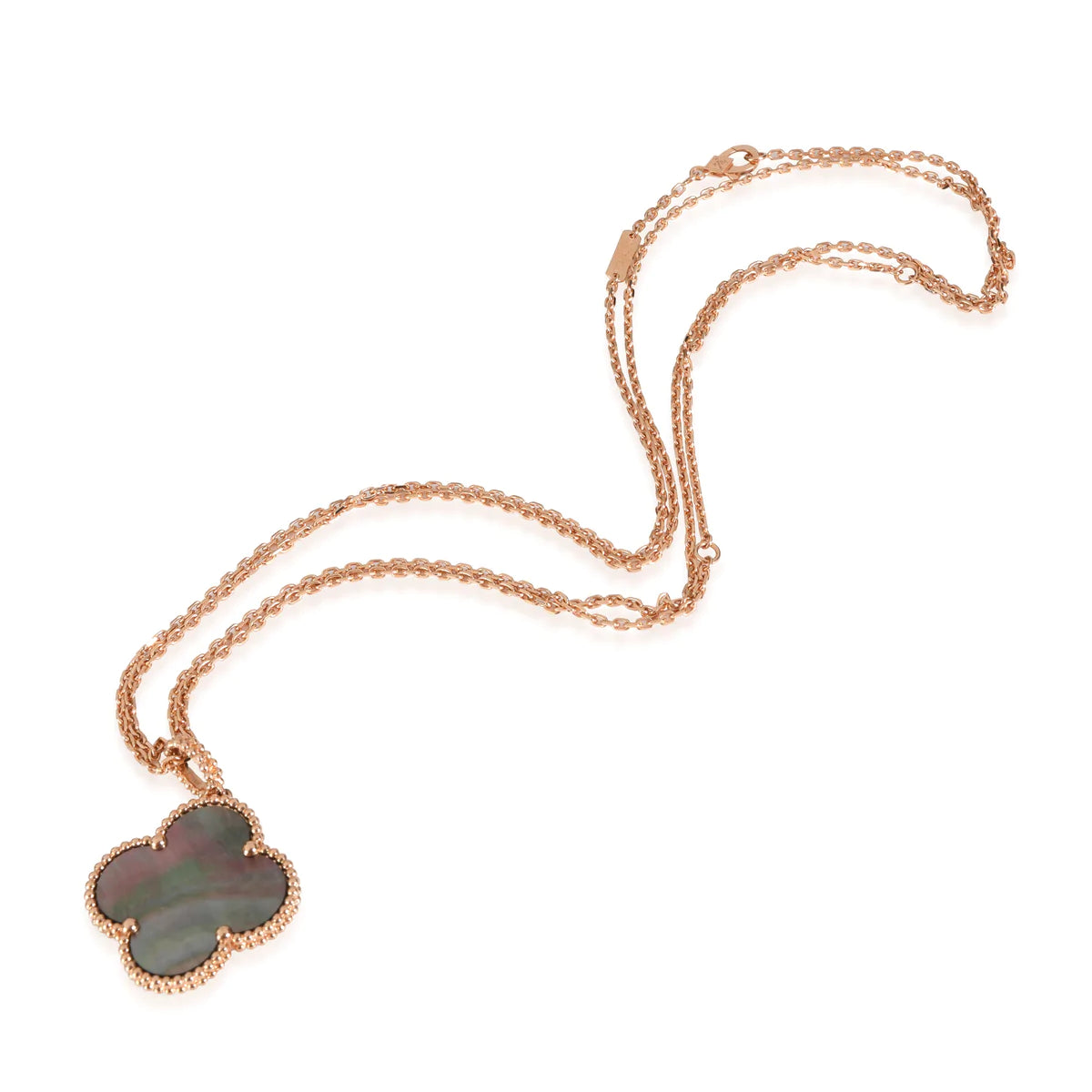 [⭐Novea]CLOVER 25MM GOLD DARK MOP BIG CLOVER NECKLACE