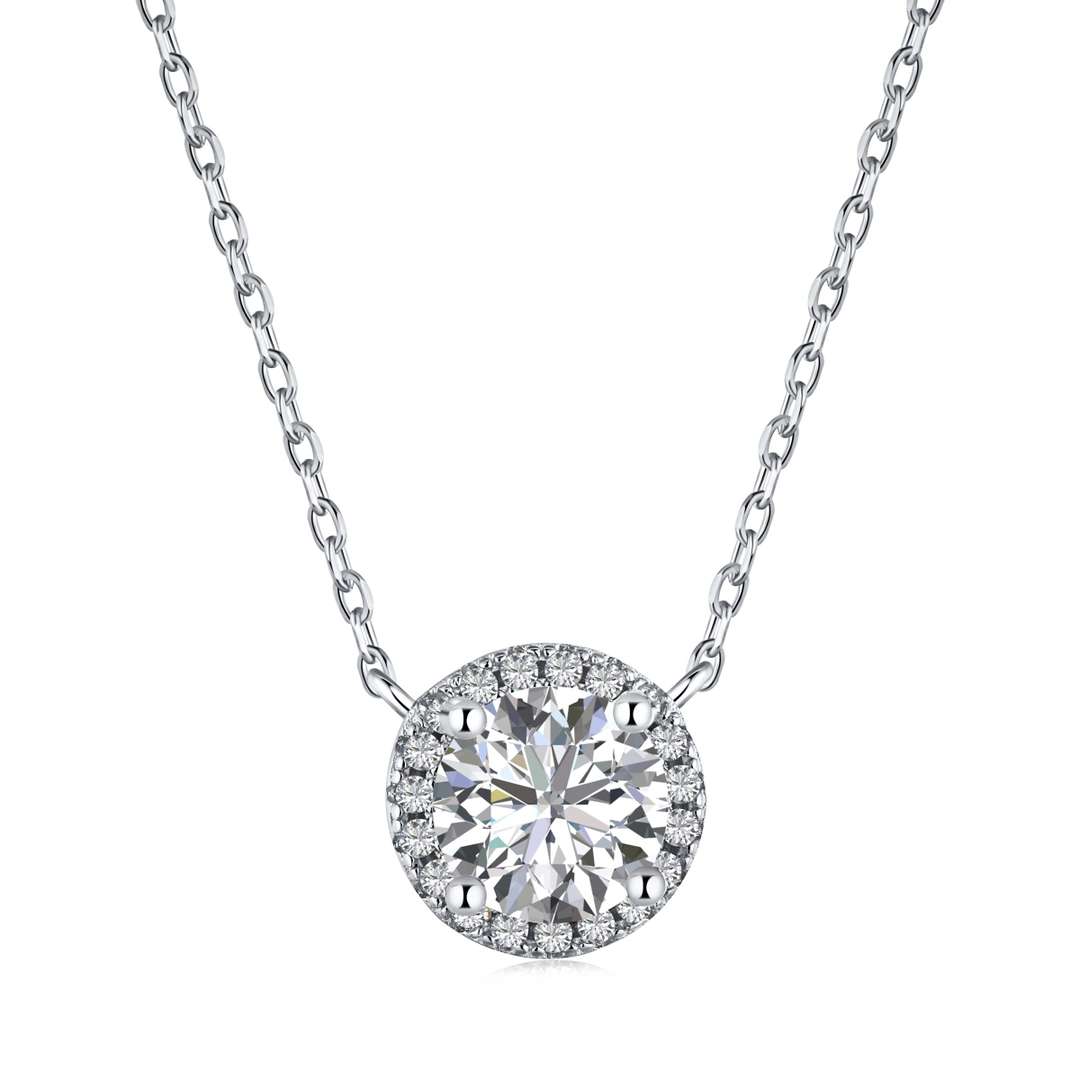 [Lucky Jewelry]Luxurious Round Cut Necklace