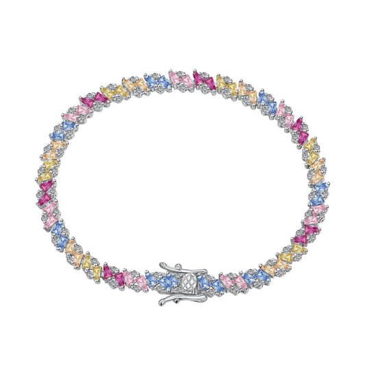 [Lucky Jewelry]Ornate Luckyling Multi Cut Party Bracelet