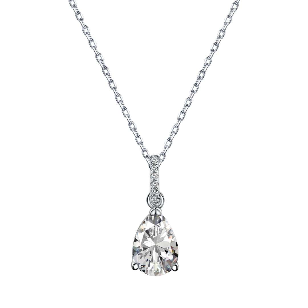 [Lucky Jewelry]Delicate Water Drop Shape Fashion Necklace