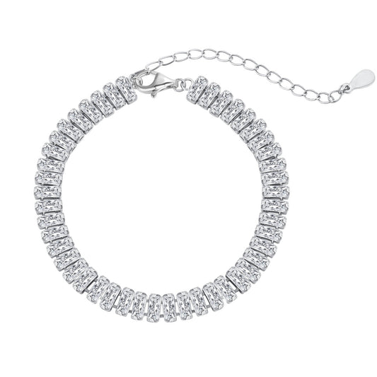 [Lucky Jewelry]Exquisite Emerald Cut Daily Bracelet