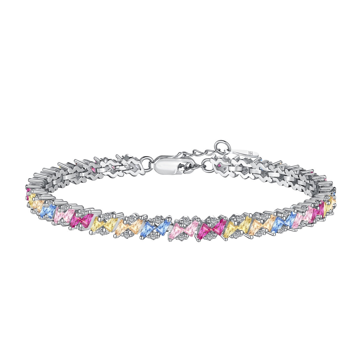 [Lucky Jewelry]Ornate Luckyling Multi Cut Party Bracelet
