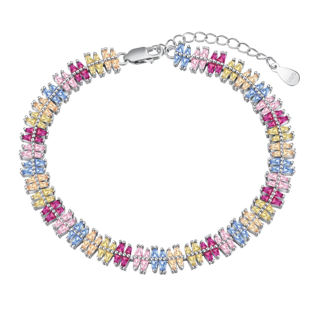 [Lucky Jewelry]Luckyling Exquisite Multi Cut Party Bracelet