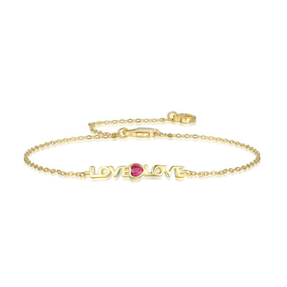 [Lucky Jewelry]Romantic Heart Shape Lover Bracelet