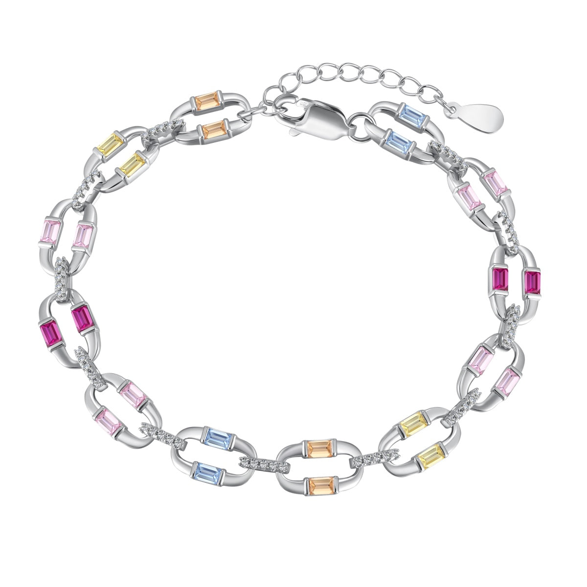 [Lucky Jewelry]Dazzling Colorful Daily Bracelet