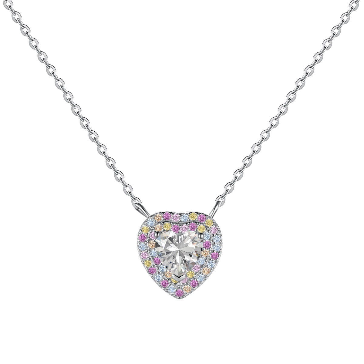 [Lucky Jewelry]Exquisite Heart Shape Necklace