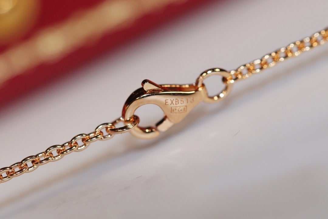 [⭐Novea]LOVE NECKLACE PINK GOLD AND SILVER