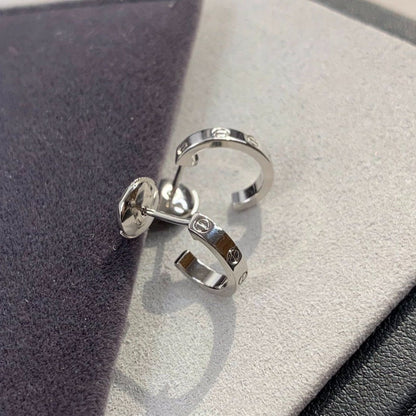 [⭐Novea]LOVE EARRINGS 2.65MM SILVER