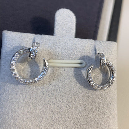 [⭐Novea]JUSTE EARRINGS SILVER DIAMONDS