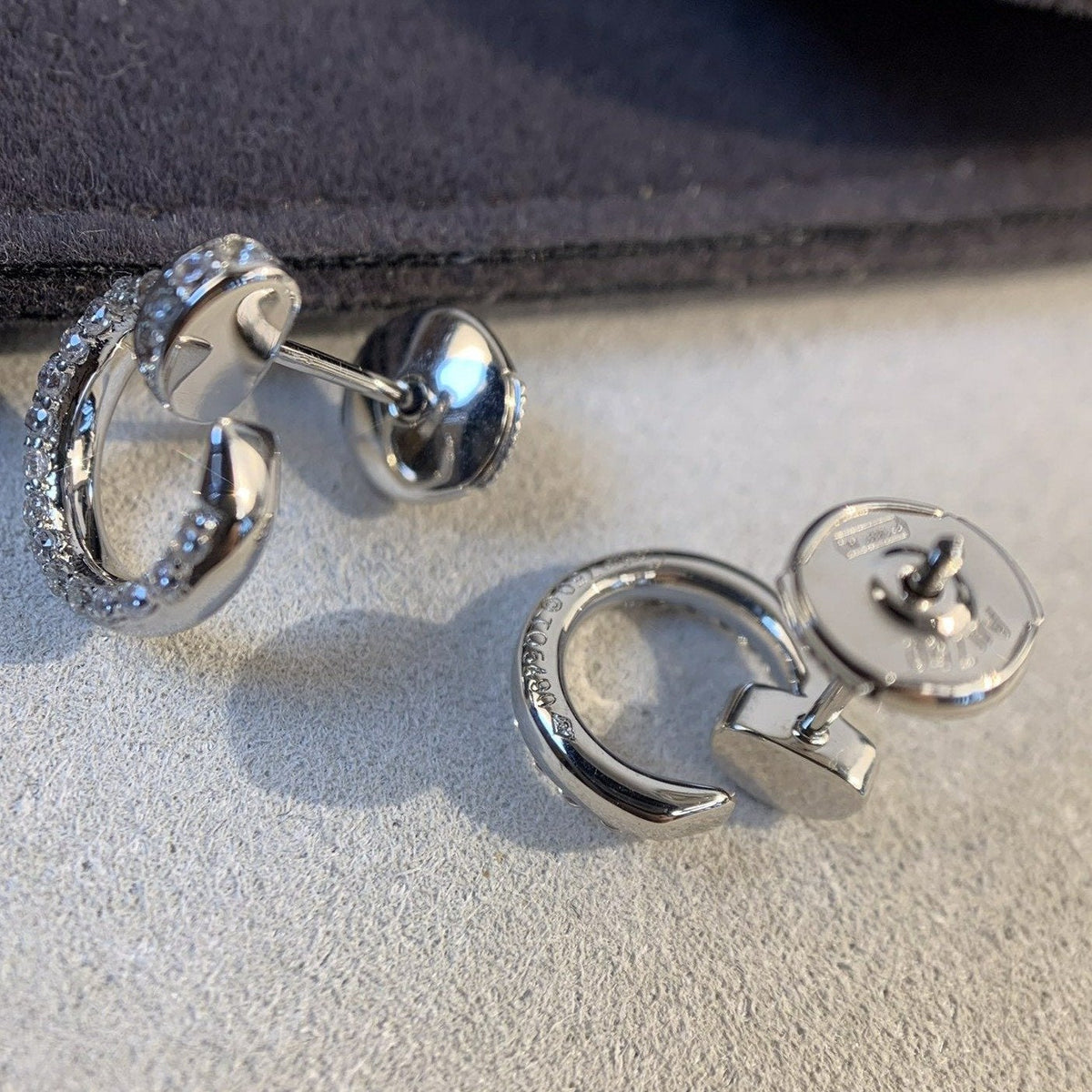 [⭐Novea]JUSTE EARRINGS SILVER DIAMONDS