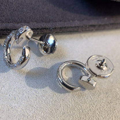 [⭐Novea]JUSTE EARRINGS SILVER DIAMONDS