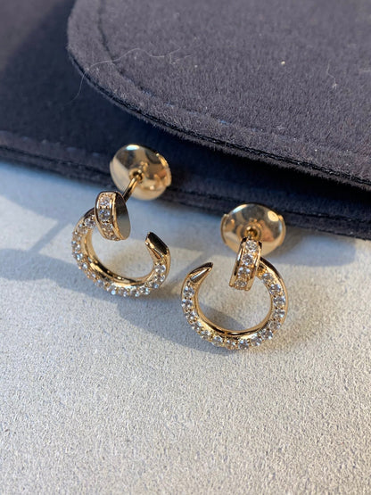 [⭐Novea]JUSTE EARRINGS GOLD DIAMONDS
