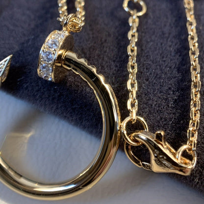 [⭐Novea]JUSTE NECKLACE PINK GOLD