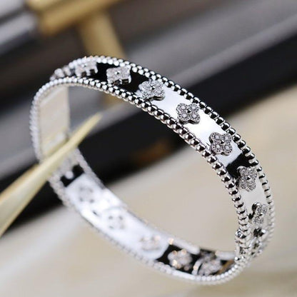 [⭐Novea]CLOVER BRACELET 8MM DIAMONDS