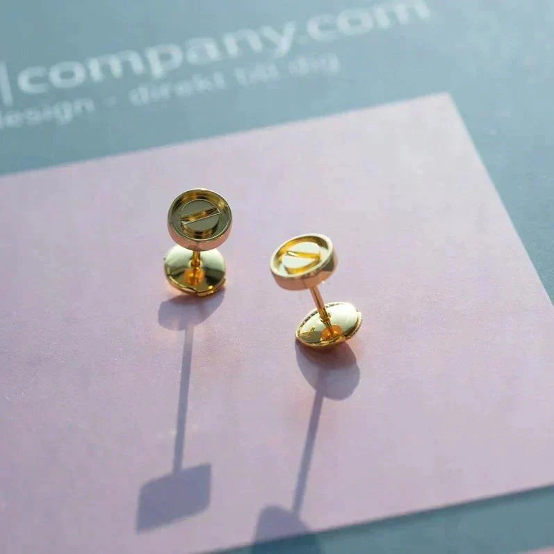 [⭐Novea]LOVE EARRINGS GOLD 10MM