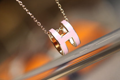 [⭐Novea]POP H PEDANT PINK GOLD