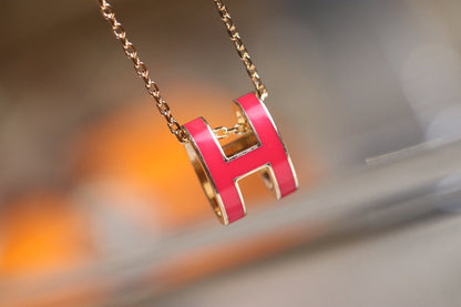 [⭐Novea]POP H PEDANT PINK GOLD