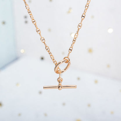 [⭐Novea]ECHAPPEE NECKLACE PINK GOLD