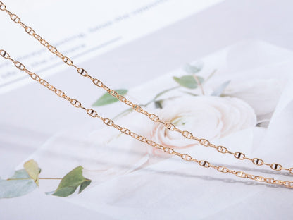[⭐Novea]ECHAPPEE NECKLACE PINK GOLD