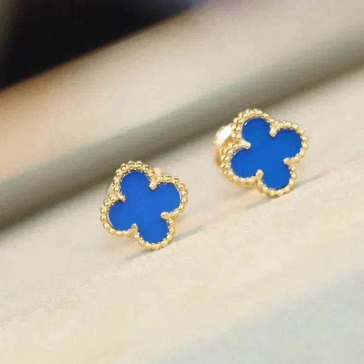 [⭐Novea]CLOVER MINI 9.5MM TURQUOISE EARRINGS