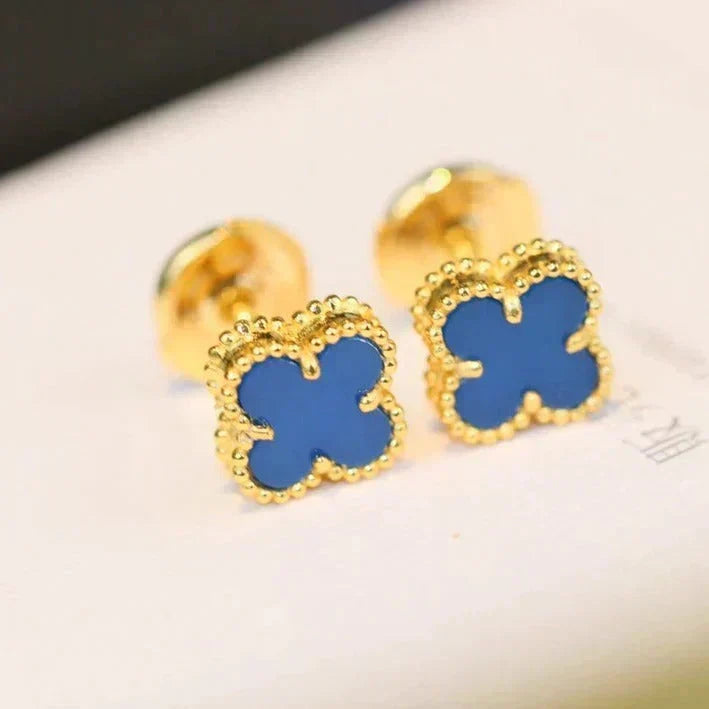 [⭐Novea]CLOVER MINI 9.5MM TURQUOISE EARRINGS