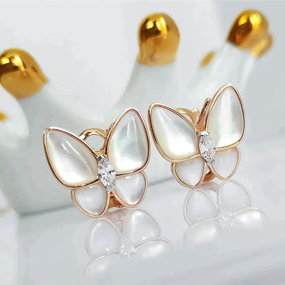 [⭐Novea]BUTTERFLY MOP DIAMOND EARRINGS