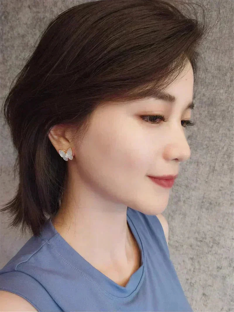 [⭐Novea]BUTTERFLY MOP DIAMOND EARRINGS