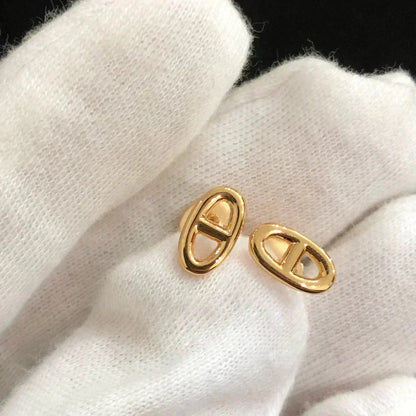 [⭐Novea]CHAINE SMALL EARRINGS GOLD AND SILVER