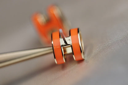 [⭐Novea]MINI POP H EARRINGS ORANGE